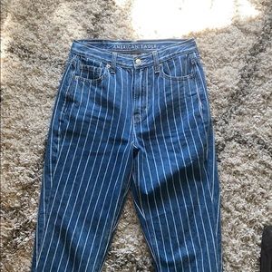 American eagle stripped mom jeans